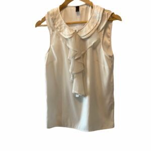 VERO MODA Cream Ruffle Sleeveless Light Top M